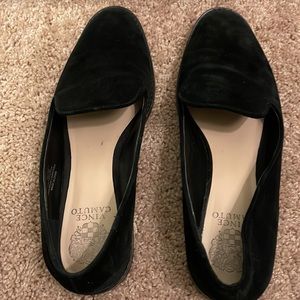Vince Camuto Black Velvet Loafers Women’s Shoes size 9